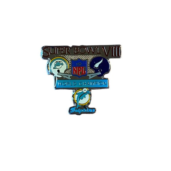 Miami Dolphins Super Bowl VIII Champions Pin Minnesota Vikings - Picture 1 of 3